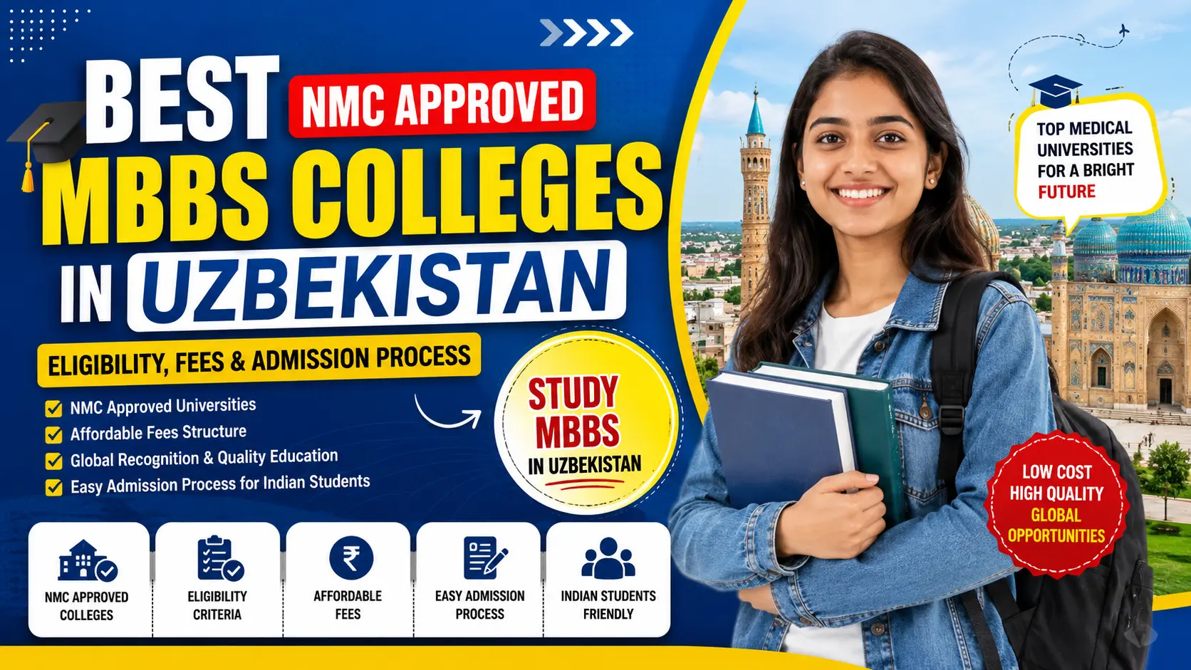 Best NMC Approved MBBS Colleges in Uzbekistan: Eligibility, Fees & Admission Process